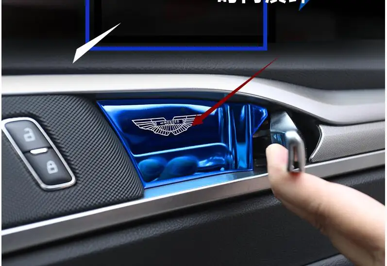 Carbon Fiber Interior Handle Bowl Cover Trim For Ford Fusion Mondeo 2013-2018