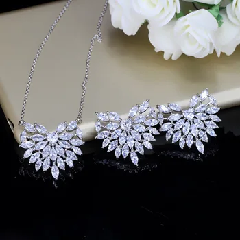 2018 Hot Sale Luxury Fashion Jewelry Sets Cubic Zircon Statement Heart Necklace & Earrings Wedding Jewelry for Women Gift
2018 Hot Sale Luxury Fashion Jewelry Sets Cubic Zircon Statement Heart Necklace & Earrings Wedding Jewelry for Women Gift