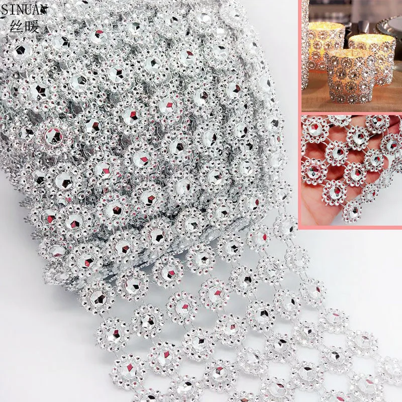 SINUAN Empty Mesh Rhinestone Sew-On Rhinestones Flower Sewing Accessories 10Yard 7Row Acryl Diy Rhinestones Handmade Craft
SINUAN Empty Mesh Rhinestone Sew-On Rhinestones Flower Sewing Accessories 10Yard 7Row Acryl Diy Rhinestones Handmade Craft