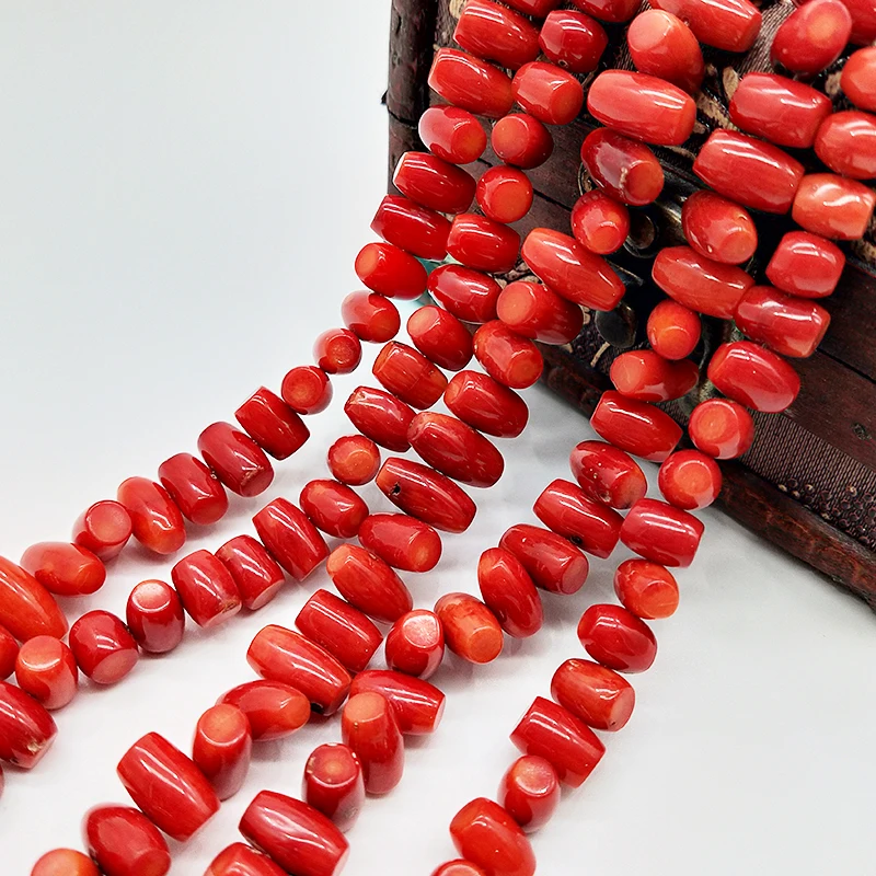 Shuangsheng 2019 natural red drum coral beads seperate beads for jewelry bracelet&necklace making 8*11mm 42cm 
Shuangsheng 2019 natural red drum coral beads seperate beads for jewelry bracelet&necklace making 8*11mm 42cm