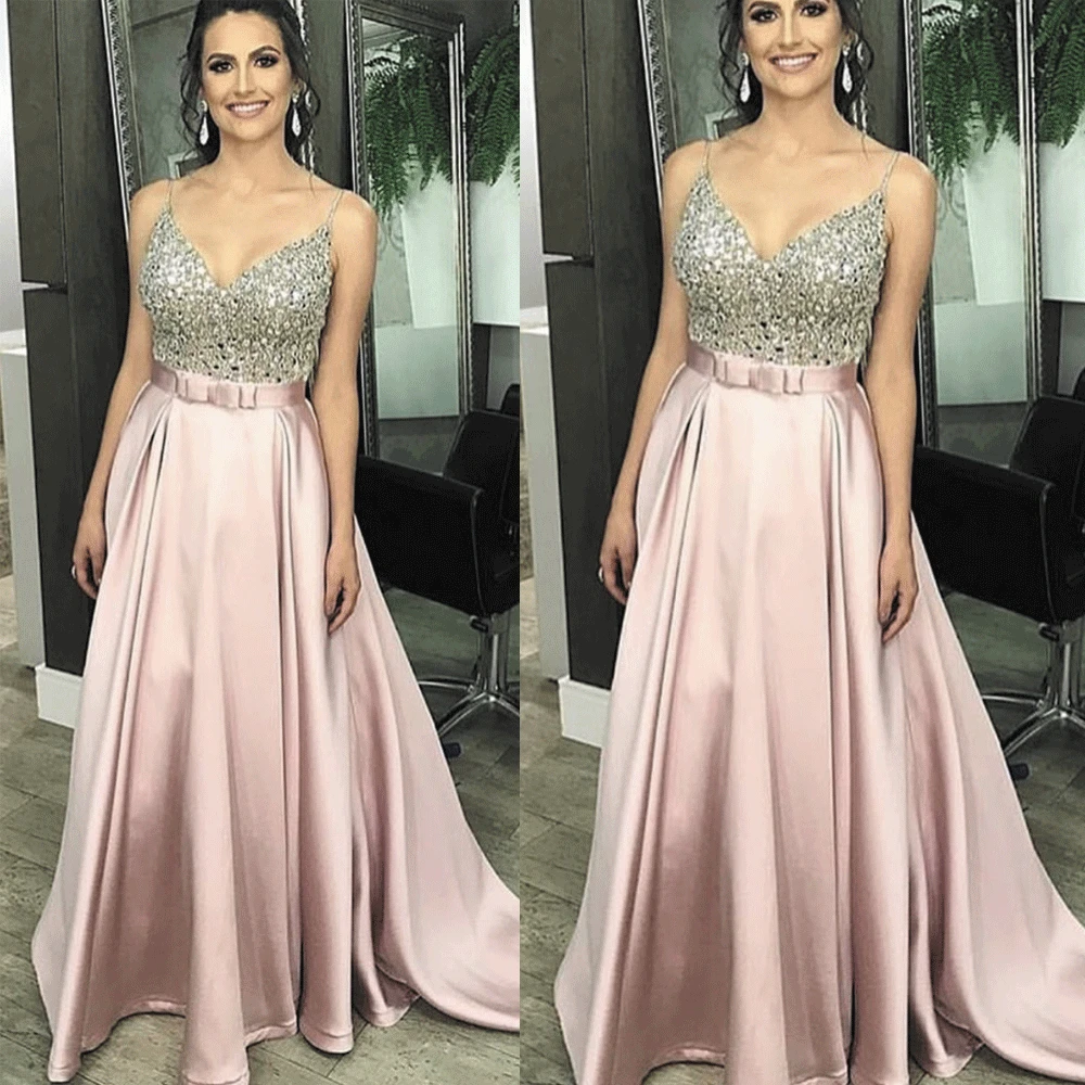 SuperKimJo Beaded Prom Dresses Long 2020 Pink V Neck Satin Elegant Modest Prom Gown Vestidos De Graduacion Largos 2019
SuperKimJo Beaded Prom Dresses Long 2020 Pink V Neck Satin Elegant Modest Prom Gown Vestidos De Graduacion Largos 2019