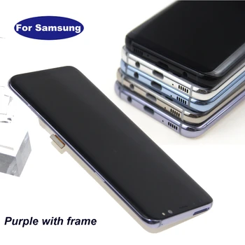 Amoled Display For Samsung Galaxy S8 S8 Plus G950 G950F G955fd G955F G955 Lcd Display With Touch Screen Digitizer+Frame