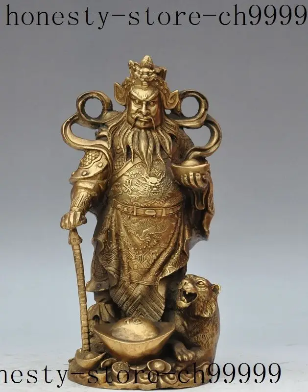 13" china brass wealth money coin ingot Zhongkui tiger Evil spirits lucky statue
13" china brass wealth money coin ingot Zhongkui tiger Evil spirits lucky statue