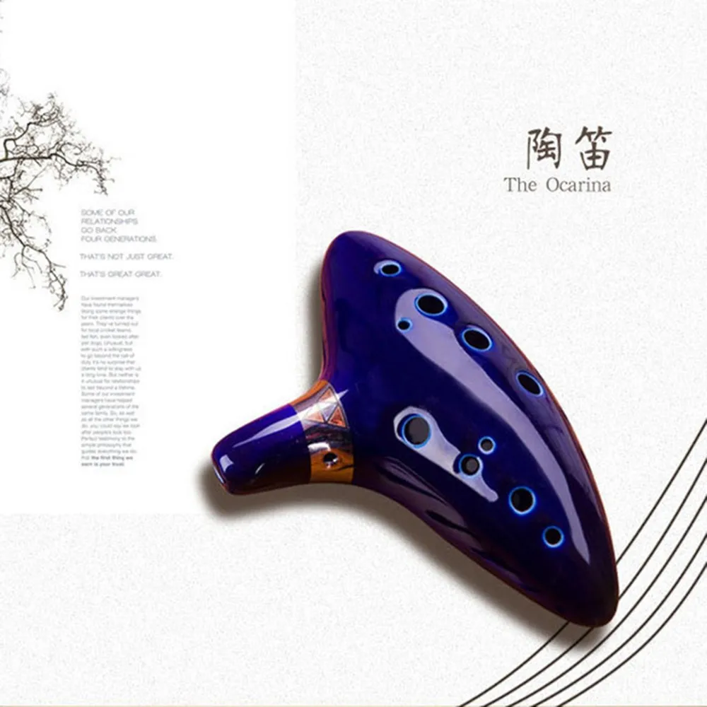 12 Hole Ocarina Ceramic Alto C Legend of Zelda Ocarina Flute Blue Ocarina Inspired of Time Musical Instrument Wind Excellent
12 Hole Ocarina Ceramic Alto C Legend of Zelda Ocarina Flute Blue Ocarina Inspired of Time Musical Instrument Wind Excellent