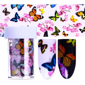NICOLE DIARY 4*100cm Butterfly Nail Foil Colorful Floral Pattern sparkly Paper Nail Art Transfer Sticker
NICOLE DIARY 4*100cm Butterfly Nail Foil Colorful Floral Pattern sparkly Paper Nail Art Transfer Sticker