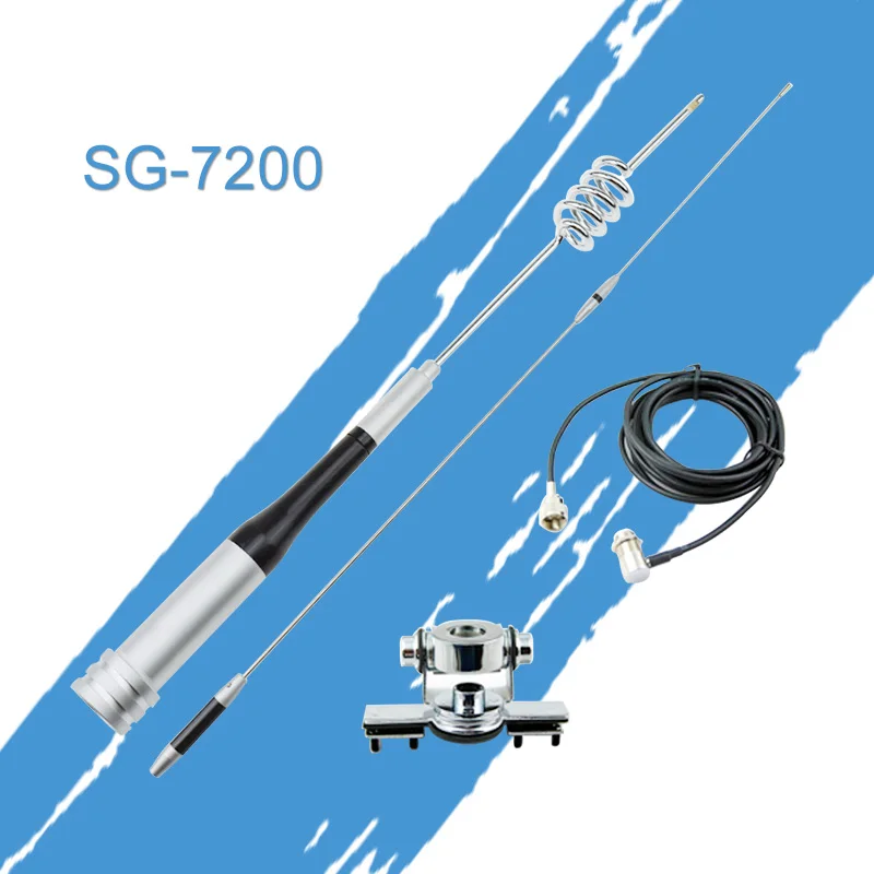 Antenna Package: Mobile Antenna Mount Kit SG7200 High Gain UHF/VHF Dual Band, Stainless Car Clip Mount For Mobile Car Radio
Antenna Package: Mobile Antenna Mount Kit SG7200 High Gain UHF/VHF Dual Band, Stainless Car Clip Mount For Mobile Car Radio