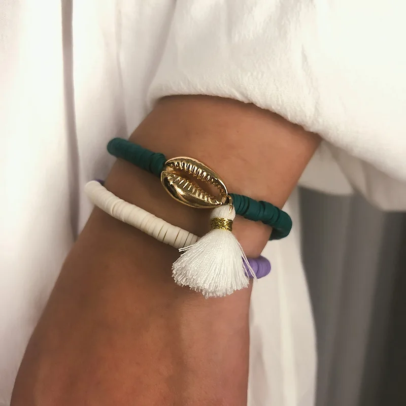 Fashion Gold Color Cowrie Shell Bracelet for Women Tassel Charm Bracelet Bohemian Jewelry
Fashion Gold Color Cowrie Shell Bracelet for Women Tassel Charm Bracelet Bohemian Jewelry