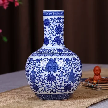 Home Decorative Blue And White Porcelain Eight Buddhist Emblems And Lotus Ceramic Vases
Home Decorative Blue And White Porcelain Eight Buddhist Emblems And Lotus Ceramic Vases