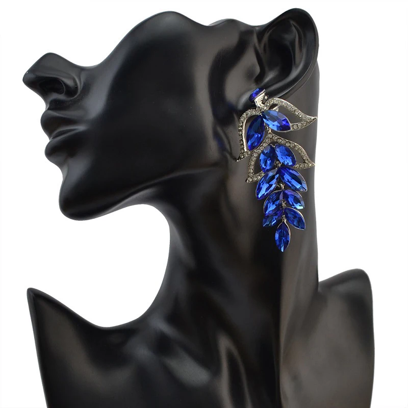 Blue Leaf Crystal Dangle Earrings Women Fashion Jewelry Maxi Elegant Simple Green Rhinestone Drop Earrings Wedding
Blue Leaf Crystal Dangle Earrings Women Fashion Jewelry Maxi Elegant Simple Green Rhinestone Drop Earrings Wedding