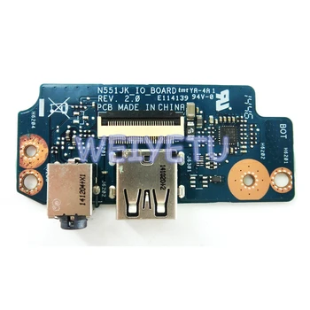 N551JK_IO_ BOARD Audio IO BOARD For ASUS N551J N551JK N551JM N551JM N551JQ N551JX G551J G551JK Laptop motherboard
N551JK_IO_ BOARD Audio IO BOARD For ASUS N551J N551JK N551JM N551JM N551JQ N551JX G551J G551JK Laptop motherboard