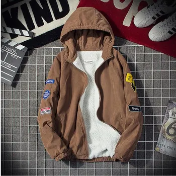 New Jacket Men Winter Short Cotton Plus Velvet Thickens Mens Winter Jackets And Coats Loose Hooded Embroidery Mens Winter Jacket
New Jacket Men Winter Short Cotton Plus Velvet Thickens Mens Winter Jackets And Coats Loose Hooded Embroidery Mens Winter Jacket