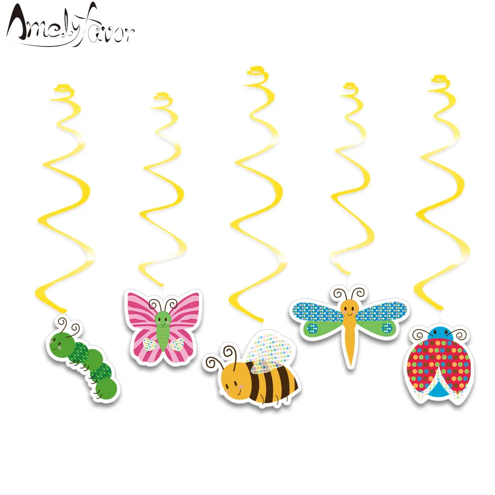 Insects Theme Ceiling Hanging Swirl Decorations Butterfly Beetle Bee Dragonfly Grand Event Birthday Party Decorations Supplies
Insects Theme Ceiling Hanging Swirl Decorations Butterfly Beetle Bee Dragonfly Grand Event Birthday Party Decorations Supplies
