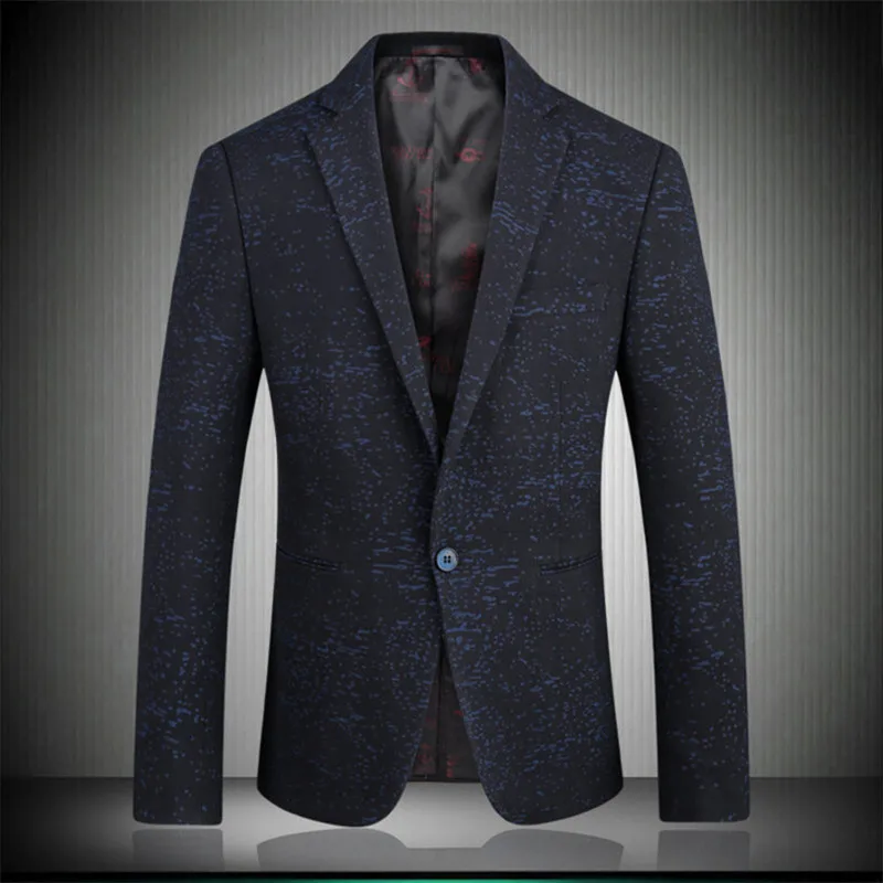 High quality men blazers 2019 spring new male clothes smart casual single breasted printing man suit jacket red blue S-XXXL 1763
High quality men blazers 2019 spring new male clothes smart casual single breasted printing man suit jacket red blue S-XXXL 1763