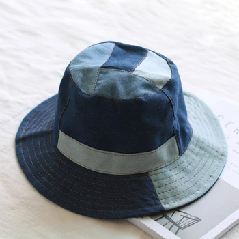 

Summer Washed Denim Sun Hat Women Fashion Tassel Floppy Cap Ladies Wide Brim Beach Bucket Hats Female Cotton foldable Chapeu