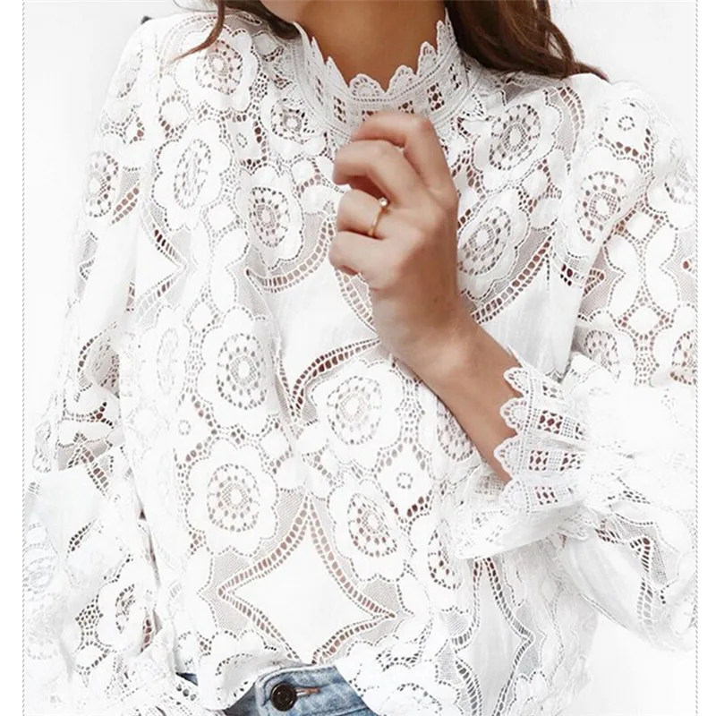 hirigin new fashion 2019 Womens Lace Crochet Flower Blouses Ladies Cotton Casual Loose Long Sleeve Shirts female Hallow Out Tops
hirigin new fashion 2019 Womens Lace Crochet Flower Blouses Ladies Cotton Casual Loose Long Sleeve Shirts female Hallow Out Tops