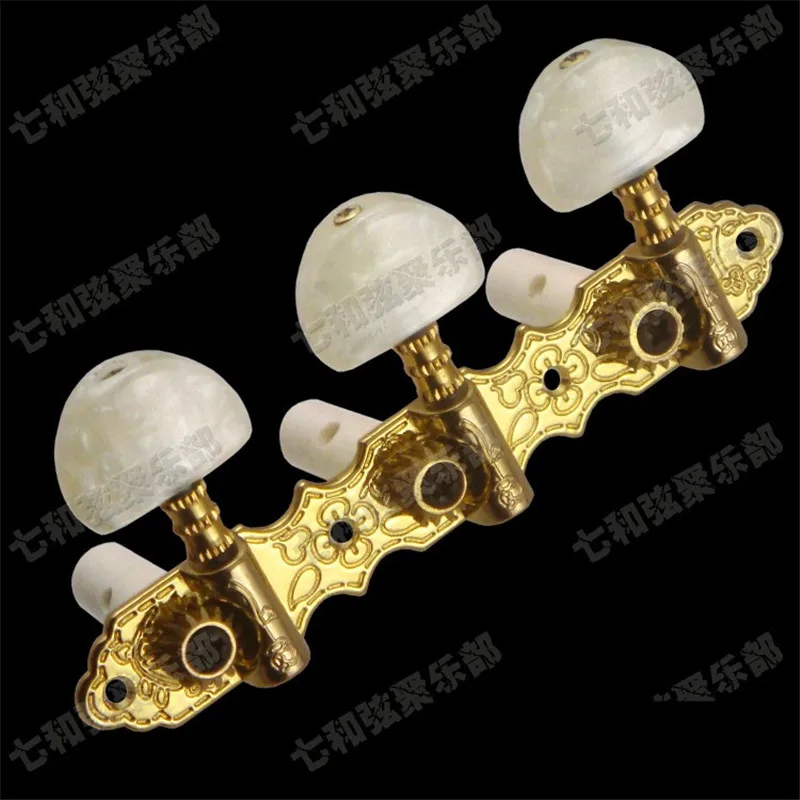 2 Pcs Golden Classical Guitar String Tuning Pegs Keys Tuners Machine Heads With Half round White Pearl Tip guitar accessories
2 Pcs Golden Classical Guitar String Tuning Pegs Keys Tuners Machine Heads With Half round White Pearl Tip guitar accessories