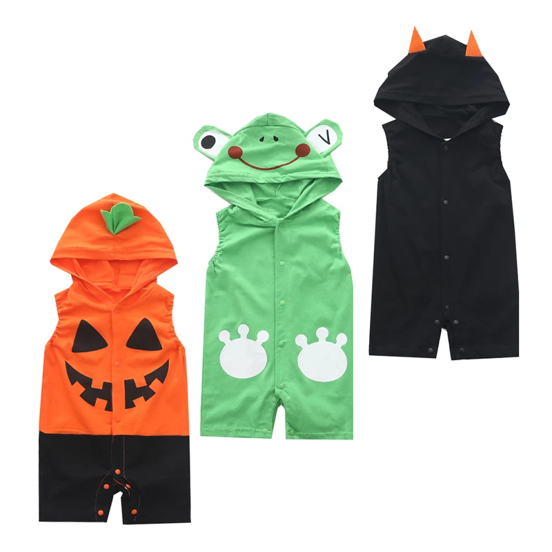 2018 cute Summer children's cartoon animal frog bear ladybug bats pumpkin hooded Jumpsuit climb clothes sleeveless insects cloth
2018 cute Summer children's cartoon animal frog bear ladybug bats pumpkin hooded Jumpsuit climb clothes sleeveless insects cloth