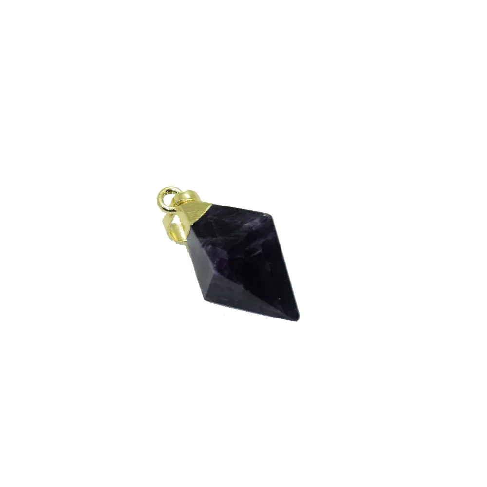 5pc Chakra jewelry amethysts gold point pendant Faceted natural gem stone Purple Quartz Crystal square pendant for necklace 2018
5pc Chakra jewelry amethysts gold point pendant Faceted natural gem stone Purple Quartz Crystal square pendant for necklace 2018