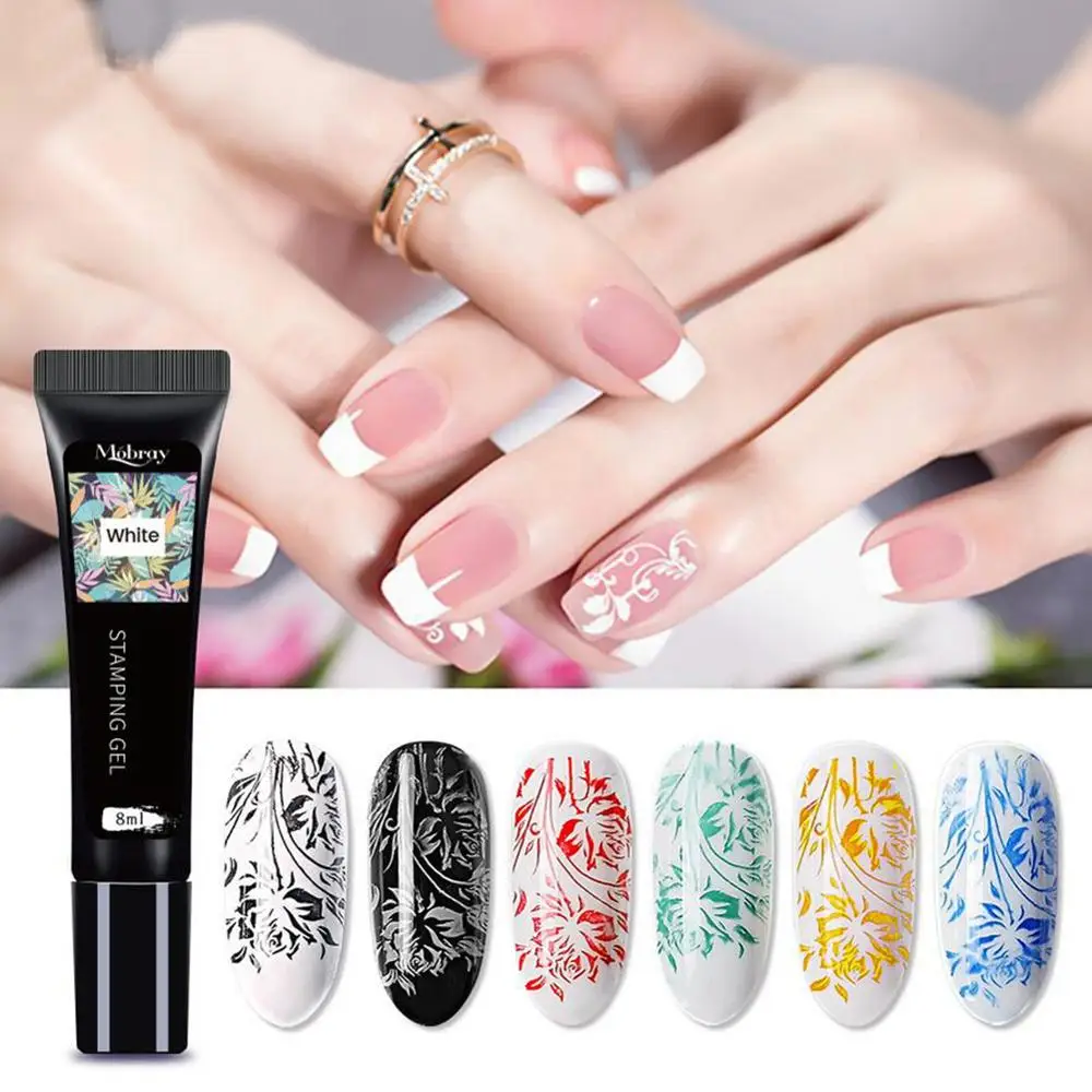 8ml Nail Stamping Gel Black White Stamp Print Oil UV Poly Gel Lacquer Soak Off Varnish for Nail Art Stamping Plates Printing
8ml Nail Stamping Gel Black White Stamp Print Oil UV Poly Gel Lacquer Soak Off Varnish for Nail Art Stamping Plates Printing