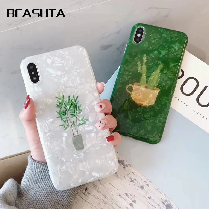 Leaf Print Conch Shell Phone Case for iPhone X 6 6s 7 8 Plus XR XS Max Cactus Plants Fashion Soft TPU Rubber Silicon Cover Capa
Leaf Print Conch Shell Phone Case for iPhone X 6 6s 7 8 Plus XR XS Max Cactus Plants Fashion Soft TPU Rubber Silicon Cover Capa