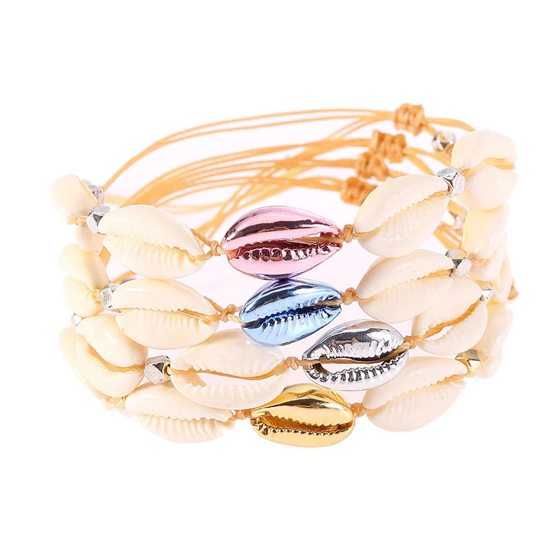 Gold Color Cowrie Shell Bracelets for Women Delicate Rope Chain Bracelet Beads Charm Bracelet Bohemian Beach Jewelry
Gold Color Cowrie Shell Bracelets for Women Delicate Rope Chain Bracelet Beads Charm Bracelet Bohemian Beach Jewelry