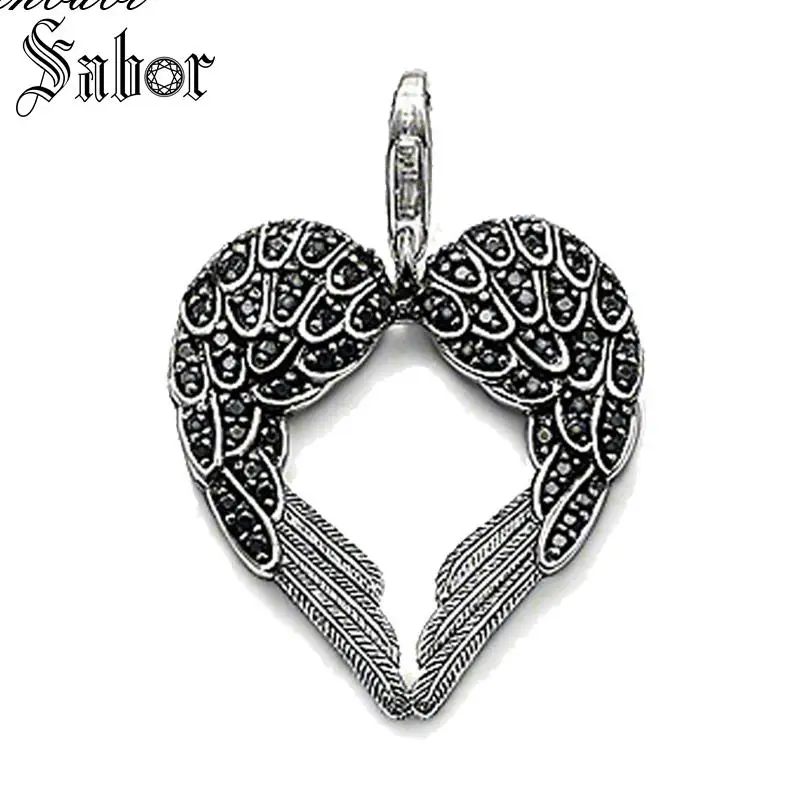 Pendant Black Wings Heart 925 Sterling Silver For Women Gift Key Chains Jewelry Pendant Fit Necklace thomas
Pendant Black Wings Heart 925 Sterling Silver For Women Gift Key Chains Jewelry Pendant Fit Necklace thomas