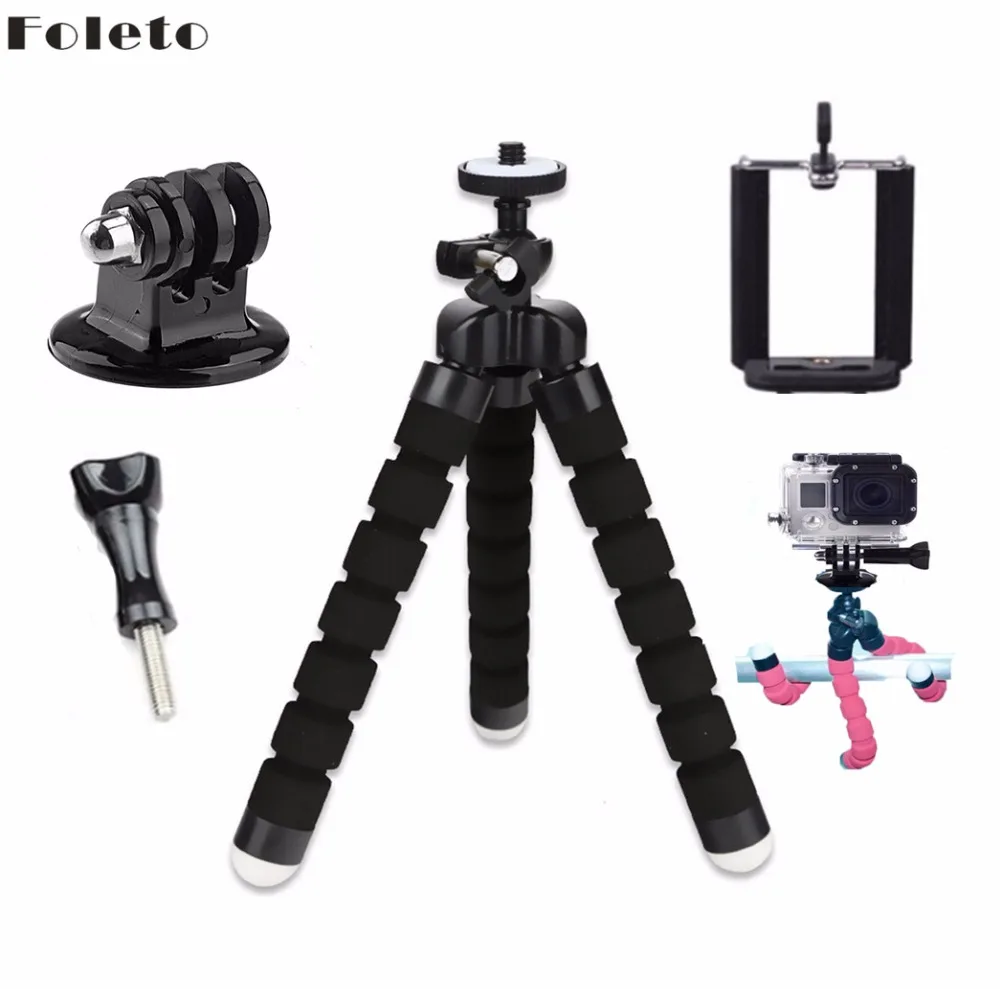 Foleto Flexible Mini Tripod Octupus Table Tripod Adapter for sports camera 5 4 3 3+ Xiaomi yi Sports Digital Camera phone 6s
Foleto Flexible Mini Tripod Octupus Table Tripod Adapter for sports camera 5 4 3 3+ Xiaomi yi Sports Digital Camera phone 6s