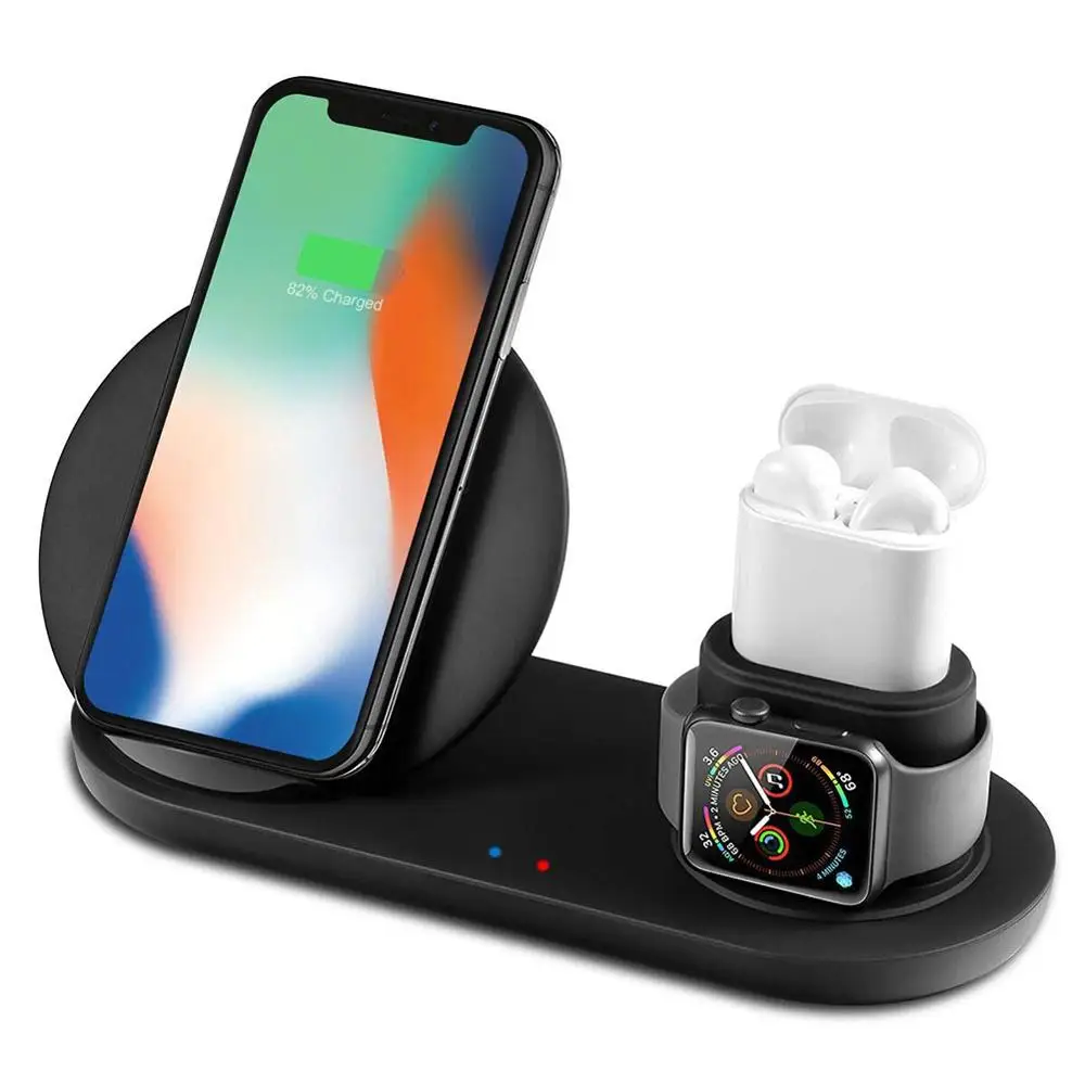 3 in 1 Fast Wireless Charger Socket Holder Stand for iPhone Apple Watch Airpods
3 in 1 Fast Wireless Charger Socket Holder Stand for iPhone Apple Watch Airpods