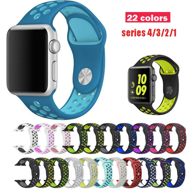 Silicone Band For Apple Watch strap Sport series1/2/3/4 Soft Rubber For iwatch WristBand link Bracelet Adapter 38/40MM 42/44MM
Silicone Band For Apple Watch strap Sport series1/2/3/4 Soft Rubber For iwatch WristBand link Bracelet Adapter 38/40MM 42/44MM