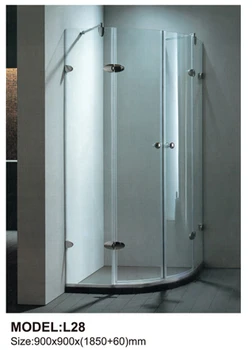 Factory price 6mm tempered glass shower room double sliding door