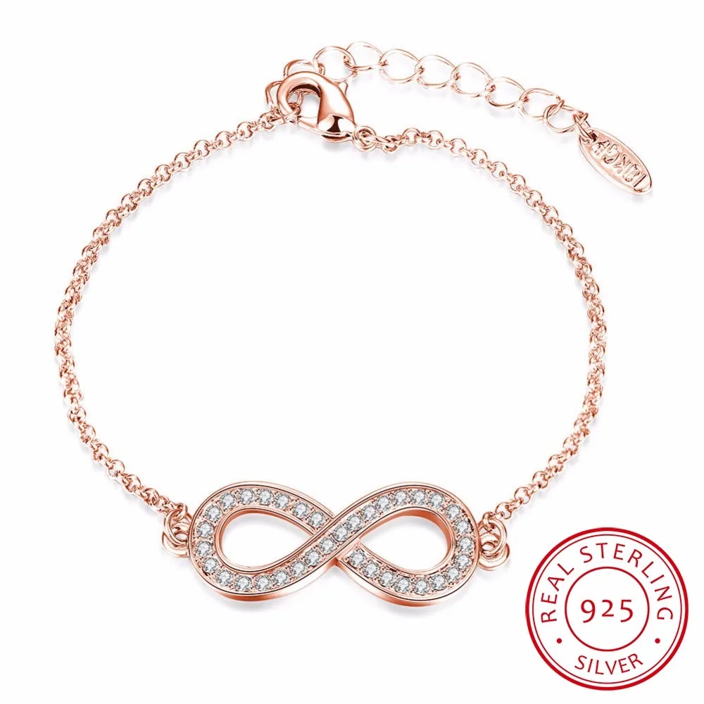 Lekani Hot Sale 925 Sterling Silver Endless Love Infinity Chain Link Adjustable Women Bracelet Luxury Silver Fine Jewelry
Lekani Hot Sale 925 Sterling Silver Endless Love Infinity Chain Link Adjustable Women Bracelet Luxury Silver Fine Jewelry