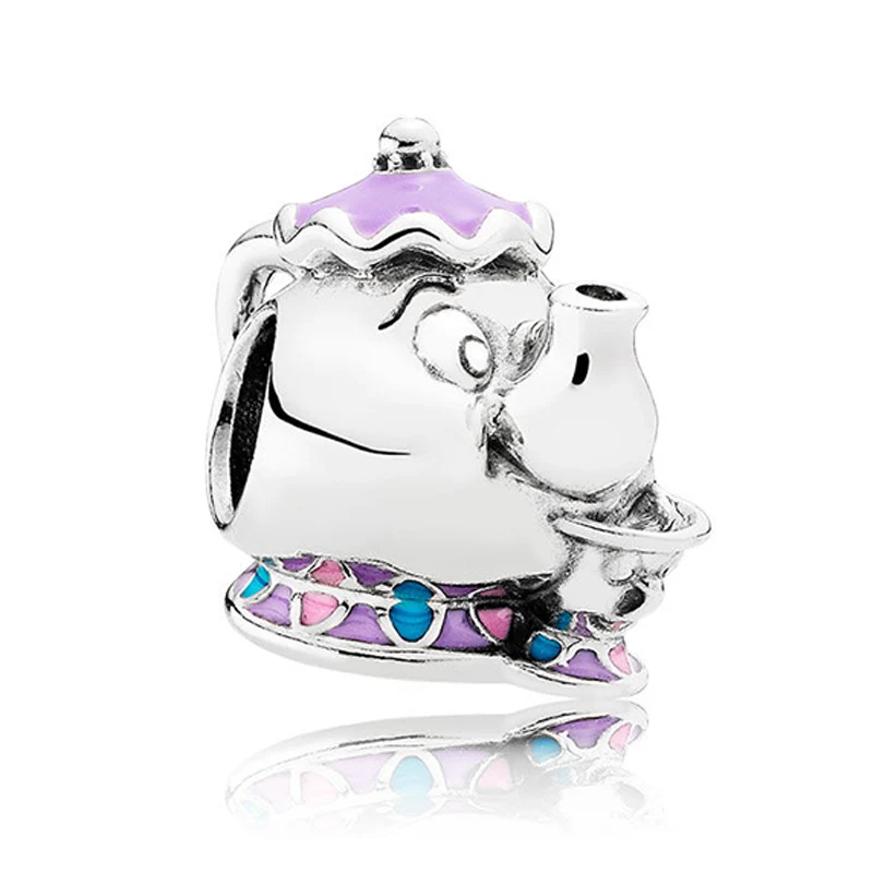 Authentic 925 Sterling Silver Bead Charm Cute Enamel Mrs Potts and Chip Beads Fit Pandora Bracelet Bangle DIY Jewelry
Authentic 925 Sterling Silver Bead Charm Cute Enamel Mrs Potts and Chip Beads Fit Pandora Bracelet Bangle DIY Jewelry