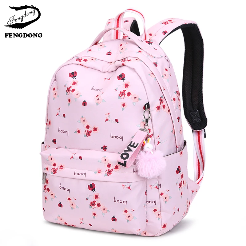 FENGDONG New Women Printed Backpack fashion travel bagpack Large Schoolbag Junior High School Students book bag for teenage girl
FENGDONG New Women Printed Backpack fashion travel bagpack Large Schoolbag Junior High School Students book bag for teenage girl