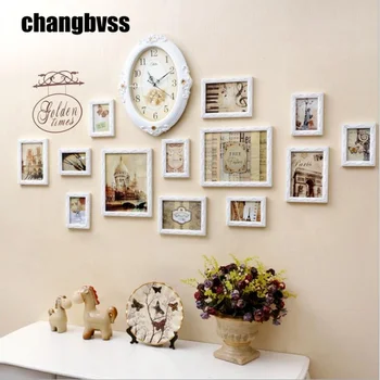Simple White Wall Photo Frame For Home Decor 13pcs/set 5" 7" 10"Wooden Photo Frames With Clock Quality Picture Frames
Simple White Wall Photo Frame For Home Decor 13pcs/set 5" 7" 10"Wooden Photo Frames With Clock Quality Picture Frames