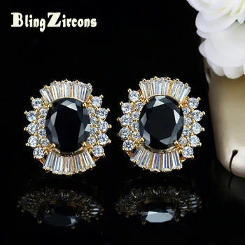 BeaQueen Women Dubai Gold Color Jewelry Big Round Black And White Cubic Zirconia Stone Stud Earrings For Ladies Gifts E058
BeaQueen Women Dubai Gold Color Jewelry Big Round Black And White Cubic Zirconia Stone Stud Earrings For Ladies Gifts E058
