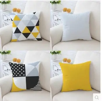 Yellow Gray Nordic geometric cushion cover Modern double-sided lumbar pillow case decorative cover for cushion pillow household
Yellow Gray Nordic geometric cushion cover Modern double-sided lumbar pillow case decorative cover for cushion pillow household
