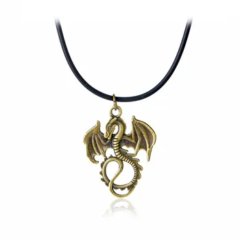 Movie The Hobbit 2 The Desolation of Smaug Dragon Pendant Necklace For Men Antique Silver color And Antique Bronze 24pcs/lot
Movie The Hobbit 2 The Desolation of Smaug Dragon Pendant Necklace For Men Antique Silver color And Antique Bronze 24pcs/lot