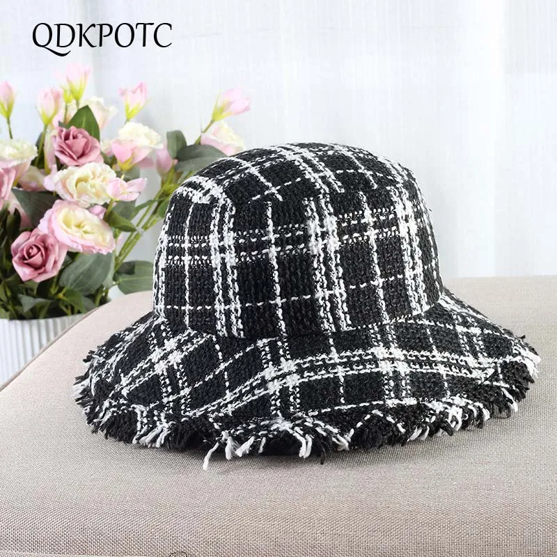 QDKPOTC 2018 Fisherman Hat Woman Leisure Tweed Basin Knitting Cap Grid Japanese Caps Hipster Personality Bucket Hats
QDKPOTC 2018 Fisherman Hat Woman Leisure Tweed Basin Knitting Cap Grid Japanese Caps Hipster Personality Bucket Hats