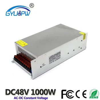 Power Supply DC 48V 20.8A 1000w Led Driver Transformer AC110V 220V to DC48V Power Adapter for strip lamp CNC CCTV Stepper Motor
Power Supply DC 48V 20.8A 1000w Led Driver Transformer AC110V 220V to DC48V Power Adapter for strip lamp CNC CCTV Stepper Motor