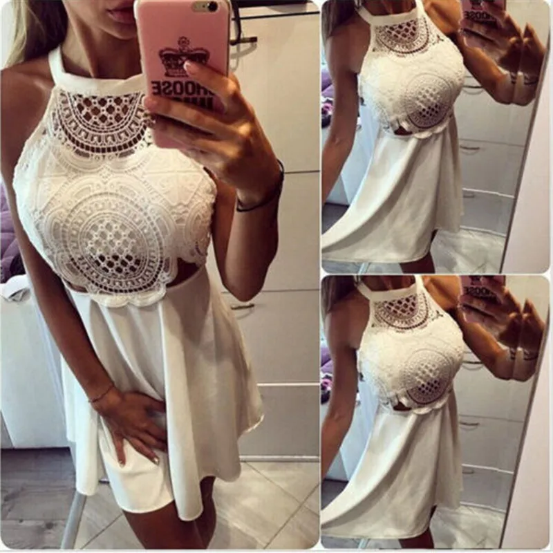 New Lace Stylish Dress Beach Summer Women Cute 2018 Flare Dresses Mini A Line Party Hollow Out Dress Vestidos Femme Plus Size
New Lace Stylish Dress Beach Summer Women Cute 2018 Flare Dresses Mini A Line Party Hollow Out Dress Vestidos Femme Plus Size