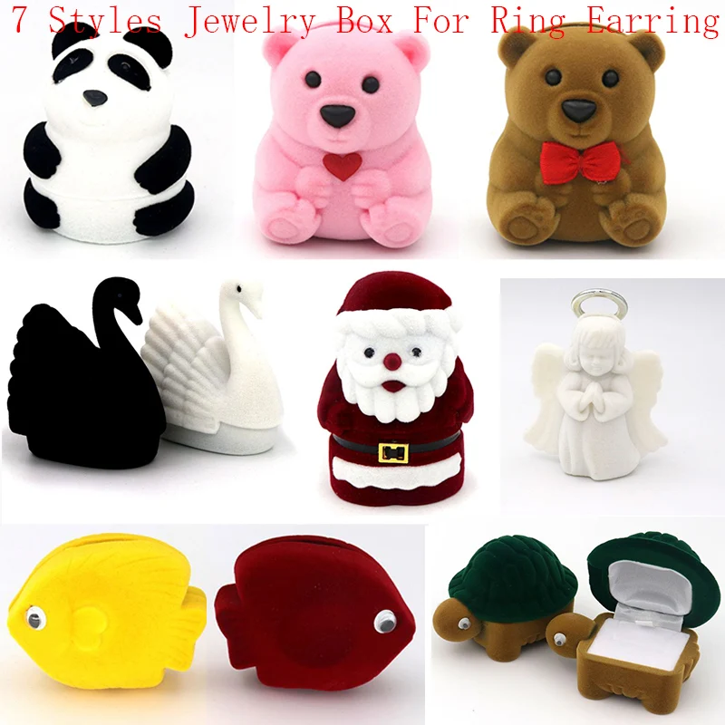 Velvet Cartoon Animals Panda Santa Claus Jewelry Gift Box Wedding Engagement Ring Box For Necklace Earring Bracelet Packaging
Velvet Cartoon Animals Panda Santa Claus Jewelry Gift Box Wedding Engagement Ring Box For Necklace Earring Bracelet Packaging