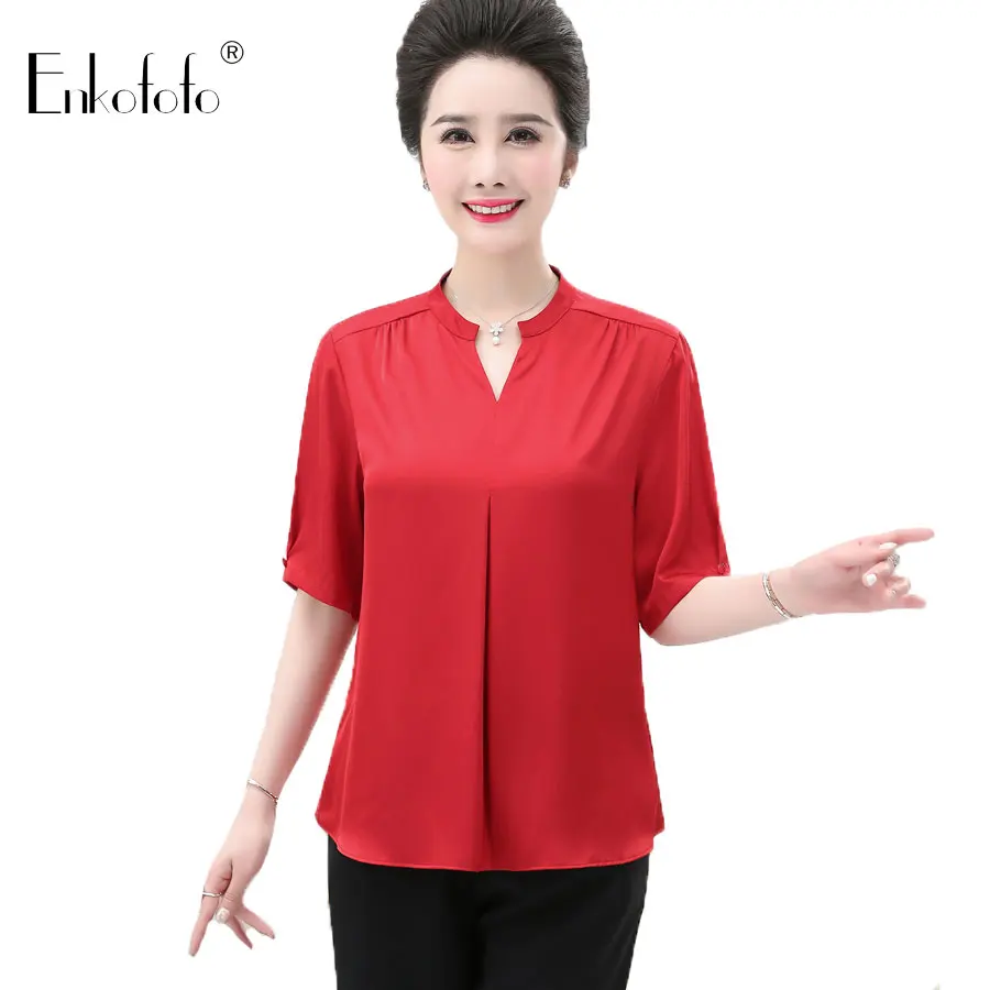 Women Tops Blouses 2019 Spring Summer Elegant Half Sleeve V-Neck Loose Chiffon Blouse Shirt Office Shirts Blusas Camisa 3XL 4XL
Women Tops Blouses 2019 Spring Summer Elegant Half Sleeve V-Neck Loose Chiffon Blouse Shirt Office Shirts Blusas Camisa 3XL 4XL