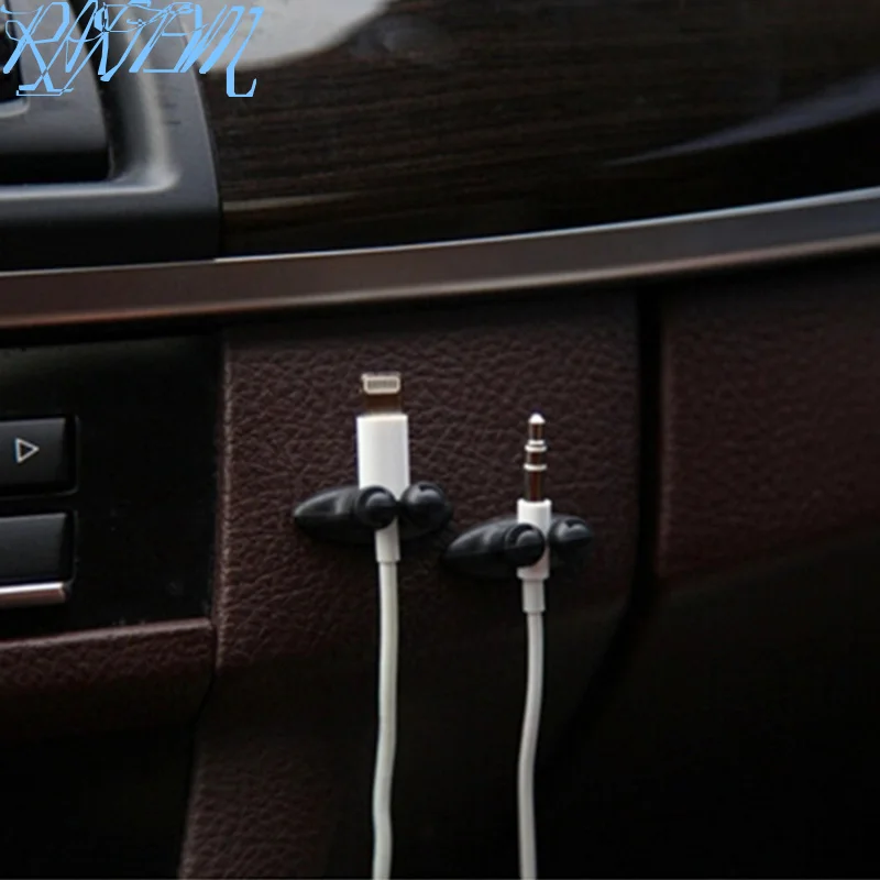 8 шт. автомобильное зарядное устройство зажим для наушников/USB-кабель