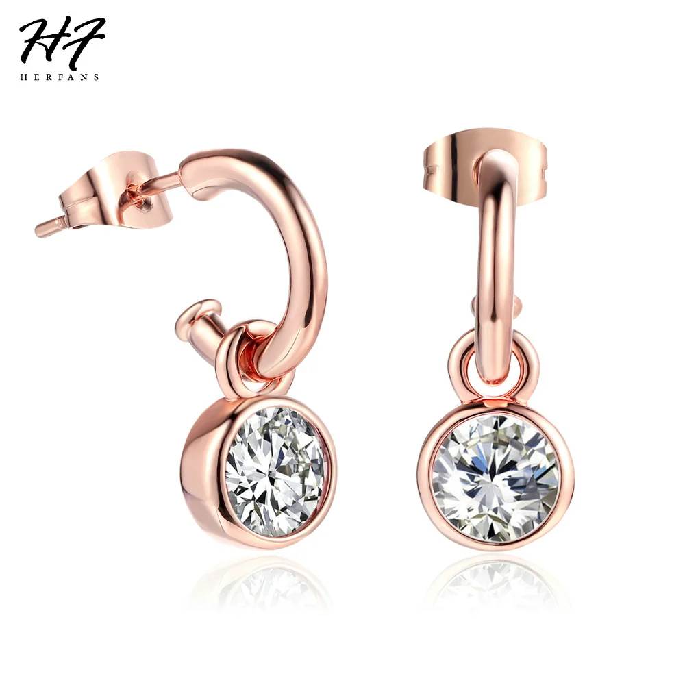 Classic AAA+ Cubic Zirconia Earrings for Women Rose Gold Color 14 Items Jewelry for Girl Fashion Earings Christmas Day gift E234
Classic AAA+ Cubic Zirconia Earrings for Women Rose Gold Color 14 Items Jewelry for Girl Fashion Earings Christmas Day gift E234