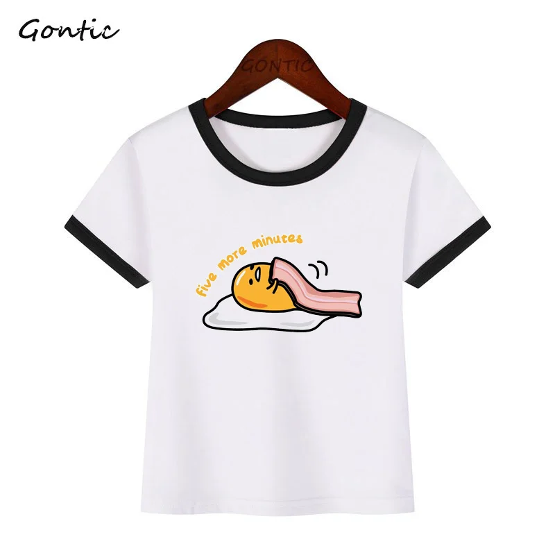 Summer Boys girls tshirt Gudetama Lazy Egg Yolk Children T-shirts Colored Tops For Kids Short Sleeve Toddler Tees Baby Clothing
Summer Boys girls tshirt Gudetama Lazy Egg Yolk Children T-shirts Colored Tops For Kids Short Sleeve Toddler Tees Baby Clothing