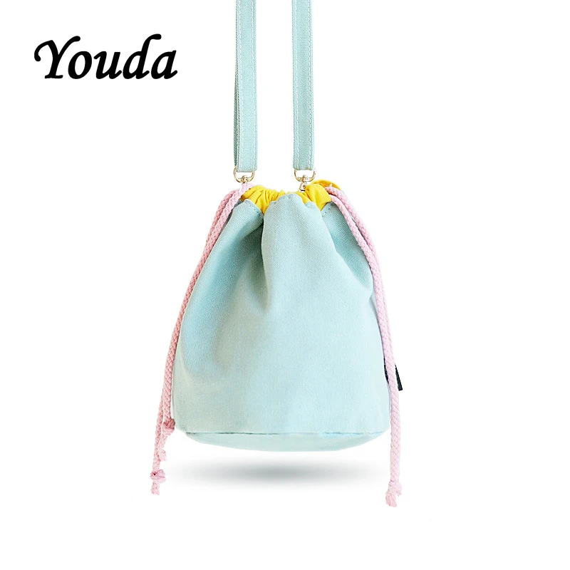 Youda Ladies' Solid Color Diagonal Canvas Bag Shoulder Drawstring Bucket Bags Women's Simple Casual Style Mobile Phone Pouch
Youda Ladies' Solid Color Diagonal Canvas Bag Shoulder Drawstring Bucket Bags Women's Simple Casual Style Mobile Phone Pouch