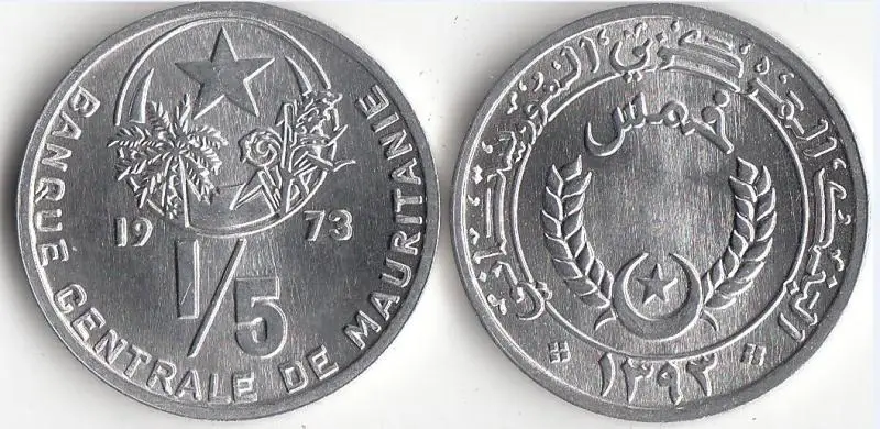 Mauritania 1/5 Cents Coin Africa 100% real and Original Coins for Personal Collection UNC New
Mauritania 1/5 Cents Coin Africa 100% real and Original Coins for Personal Collection UNC New