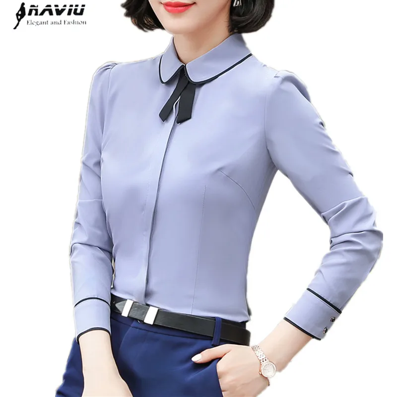 Spring new women blouse elegant clothes formal Business slim long sleeve chiffon bow tie shirt office lady plus size tops
Spring new women blouse elegant clothes formal Business slim long sleeve chiffon bow tie shirt office lady plus size tops