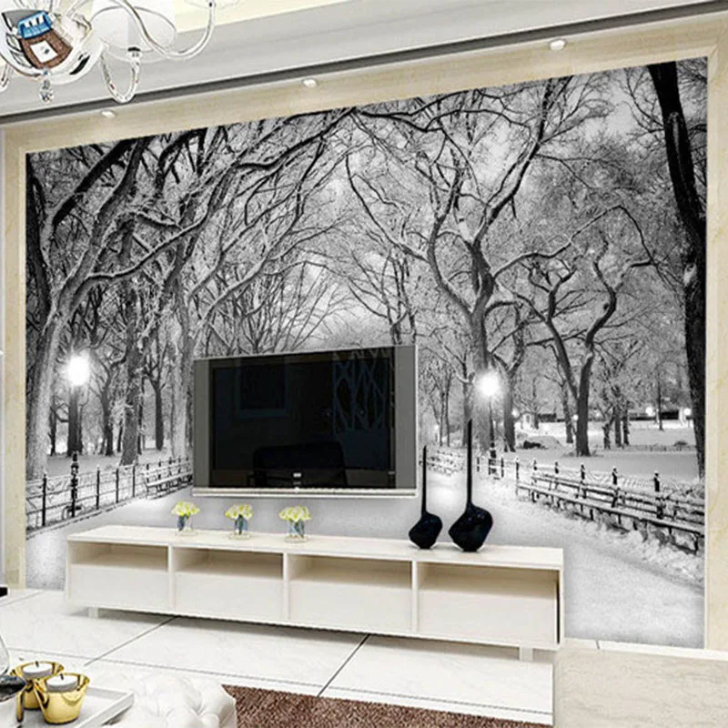 Black And White Snow Landscape Photo Mural Wallpaper 3D Stereo Living Room Bedroom Backdrop Wall Home Decor Papel De Parede 3D
Black And White Snow Landscape Photo Mural Wallpaper 3D Stereo Living Room Bedroom Backdrop Wall Home Decor Papel De Parede 3D