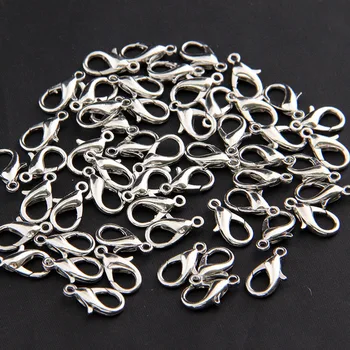 50pcs/lot Rhodium Color Lobster Clasp Hooks 10MM 12MM 14MM 16MM 18MM Necklace Lobster Charm for DIY Jewelry End Clasps Connector
50pcs/lot Rhodium Color Lobster Clasp Hooks 10MM 12MM 14MM 16MM 18MM Necklace Lobster Charm for DIY Jewelry End Clasps Connector